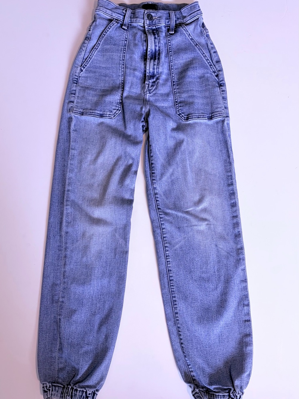 MOTHER High-Rise Relaxed Jeans in Light Blue